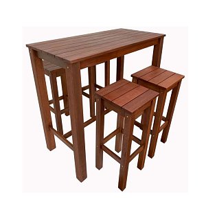 Σετ Σταντ Μπαρ 5 Τμχ Meranti 5268G 5267G 200-48-007