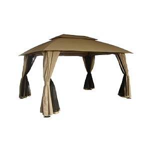 Κιόσκι Gazebo 3x4m Εκρού-Ανθρακί 5286G 200-94-006