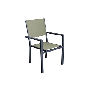 Πολυθρόνα Αλουμινίου Ellen Ανθρακί-Sand 5469G 200-71-005