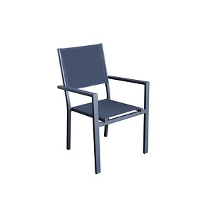 Πολυθρόνα Αλουμινίου Ellen Ανθρακί-Γκρι 5470G 200-71-006