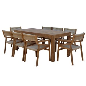 Τραπεζαρία Κήπου σετ 9τμχ TAMBOR 5485 G + 5489 G 200-25-008