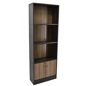 Βιβλιοθήκη Ξύλινη Δίχρωμη 60x24x170 765690