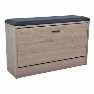 Παπουτσοθήκη Σκαμπό Ξύλινο 80x24x49 834273