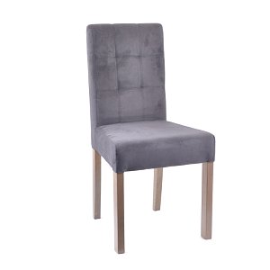 Καρέκλα Τ12 Apple Γκρι Ύφασμα 10 Grey Oak ΠΟΔΙΑ 839-99-003