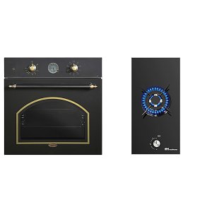 Σετ MULTIHOME MH-6051 & MH-6142 Φούρνος Retro & Εστία Domino Υγραερίου 87870