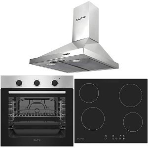 Σετ SILIFO SF6850BOI & SF6821HV4 & SF6619 Φούρνος 83lt, Κεραμική Εστία & Απορροφητήρας 92038 (4 Έτη Εγγύηση)