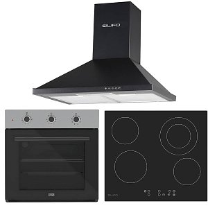 Σετ SILIFO SF6008 & SF6822HV5 & SF6622 Φούρνος, Κεραμική Εστία & Απορροφητήρας 92251