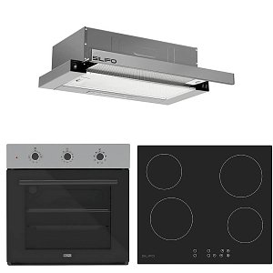Σετ SILIFO SF6008 & SF6821HV4 & SF6663 Φούρνος, Κεραμική Εστία & Απορροφητήρας 92262