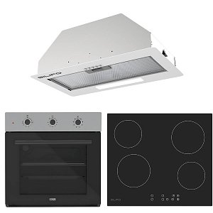 Σετ SILIFO SF6008 & SF6821HV4 & SF6615 Φούρνος, Κεραμική Εστία & Μηχανισμός Απορρόφησης 92266
