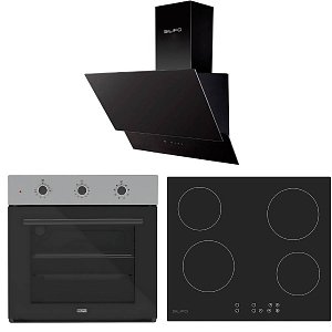 Σετ SILIFO SF6008 & SF6821HV4 & SF6610 Φούρνος, Κεραμική Εστία & Απορροφητήρας 92269