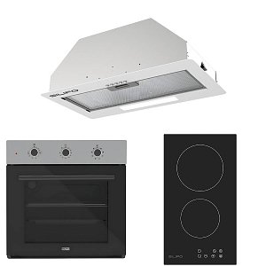 Σετ SILIFO SF6008 & SF6801HDV2 & SF6615 Φούρνος, Εστία Domino & Μηχανισμός Απορρόφησης 92278
