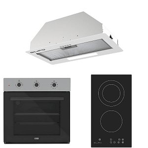 Σετ SILIFO SF6008 & SF6802HDV3 & SF6615 Φούρνος, Εστία Domino & Μηχανισμός Απορρόφησης 92328