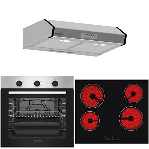 Σετ SILIFO SF6850BOI & SF6135 & SF6683 Φούρνος 83lt, Κεραμική Εστία & Απορροφητήρας 93468
