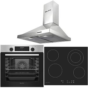 Σετ SILIFO SF6855BOI & SF6822HV5 & SF6619 Φούρνος 76lt, Κεραμική Εστία & Απορροφητήρας 93474 (4 Έτη Εγγύηση)