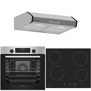 Σετ SILIFO SF6855BOI & SF6821HV4 & SF6683 Φούρνος 76lt, Κεραμική Εστία & Απορροφητήρας 93482 (4 Έτη Εγγύηση)