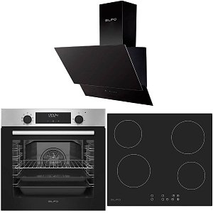 Σετ SILIFO SF6855BOI & SF6821HV4 & SF6610 Φούρνος 76lt, Κεραμική Εστία & Απορροφητήρας 93488 (4 Έτη Εγγύηση)