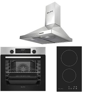 Σετ SILIFO SF6855BOI & SF6801HDV2 & SF6619 Φούρνος 76lt, Εστία Domino & Απορροφητήρας 93500 (4 Έτη Εγγύηση)