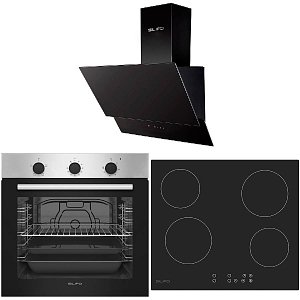 Σετ SILIFO SF6850BOI & SF6821HV4 & SF6610 Φούρνος 83lt, Κεραμική Εστία & Απορροφητήρας 93622 (4 Έτη Εγγύηση)