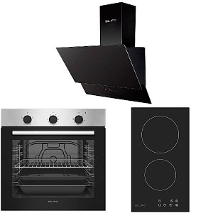 Σετ SILIFO SF6850BOI & SF6801HDV2 & SF6610 Φούρνος 83lt, Εστία & Απορροφητήρας 93652 (4 Έτη Εγγύηση)