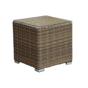 Τραπέζι Βοηθητικό Wicker Rattan Aletta 45x45x45 5072G 200-12-002