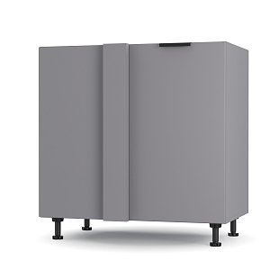Craft Κάτω Γωνιακό Ντουλάπι Γραφίτη 100x48x82cm BC80822C01