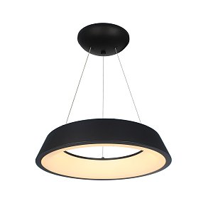Κρεμαστό Φωτιστικό Led 48W 3000K Μαύρο Φ49x120cm DD-LM-0014