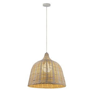 Κρεμαστό Μονόφωτο Φωτιστικό Ψάθα Ε27 Φ45x100cm DD-RA-0001NATURAL