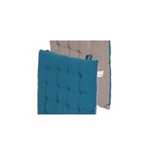 Μαξιλάρι Καρέκλας Duo Διπλής Όψης Emerald/Light Grey 40x40cm
