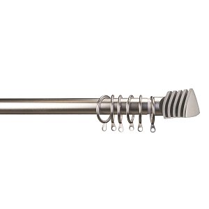 Κουρτινόβεργα Επεκτεινόμενη 160-300cm Fishbone Satin Nickel