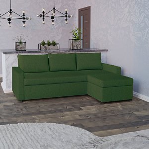 Concept Γωνιακός Καναπές Κρεβάτι με Αναστρέψιμη Γωνία & Αποθηκευτικό Χώρο Κυπαρισσί 218x153x80cm GR-10235-6