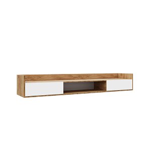 Έπιπλο TV Callisto Χρυσό Δρυς-Λευκό 200x40x30cm GR-CALTV-1