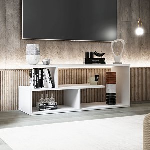 Έπιπλο TV Eden Λευκό 100x29.6x40cm GR-EDENTV-1