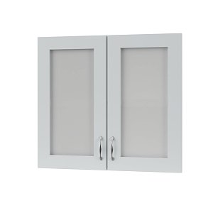 Άνω Πορτάκια-Τζάμι Modest Γκρι 80x71.3x1.6cm GR-F52