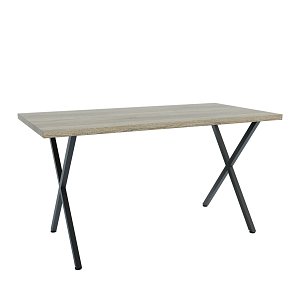 Τραπέζι Houston Σονόμα-Μαύρο 160x80x77cm GR-HOUSTONTAB160-1