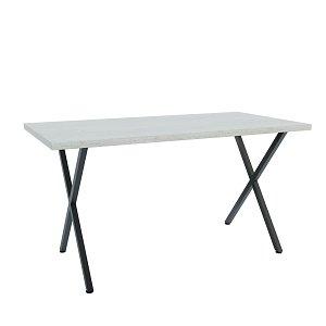 Τραπέζι Houston Λευκό-Μαύρο 160x80x77cm GR-HOUSTONTAB160-2
