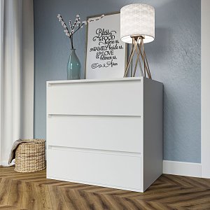 Συρταριέρα Idea Λευκό 80x42x76cm GR-IDEACHEST8076