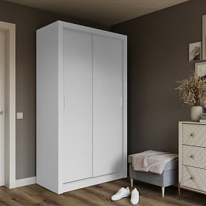 Ντουλάπα Linea Λευκή 120x60x215cm GR-LINEA-1