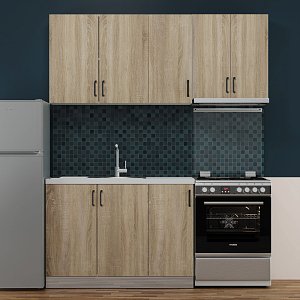 Κουζίνα Modest Σετ 5 Κουτιών Σονόμα Άνω Κουτιά 170cm Κάτω 110cm GR-MODESTSET21