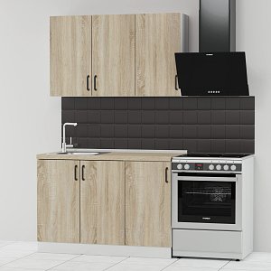 Κουζίνα Modest Σετ 4 Κουτιών Σονόμα Άνω Κουτιά 120cm Κάτω 120cm GR-MODESTSET22