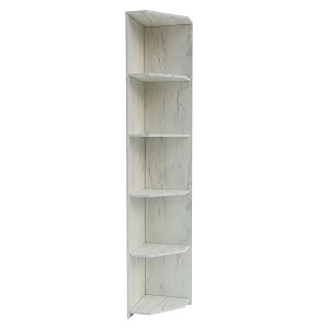 Βιβλιοθήκη Milen 33x33x185.2cm Λευκή GR-OFCORN-1
