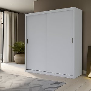 Ντουλάπα Reflex Λευκή 180x60x215cm GR-REFL-1