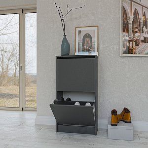 Παπουτσοθήκη Rolf Γραφίτης 50x28x94cm GR-ROLF