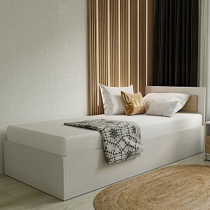Κρεβάτι Viva Λευκό-Σονόμα 90x200cm GR-VIVABED90-1