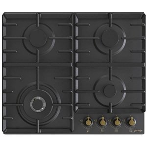 GORENJE GW642CLB Εστία Υγραερίου 60cm Μαύρη 034020901 737639 (4 Έτη Εγγύηση)