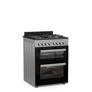 THERMOGATZ TGS 8001 IX Κουζίνα Μικτή Διπλός Φούρνος 60cm Inox 04.401.660