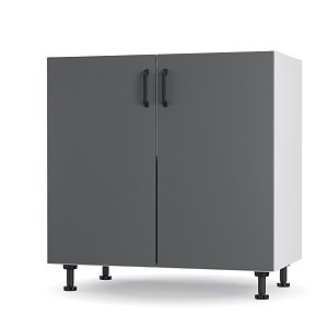 Modest Κάτω Ντουλάπι Ανθρακί 80x48x82cm L8082M03