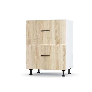 Modest Κάτω Ντουλάπι με 2 συρτάρια Σονόμα 60x48x82cm LD1160M01