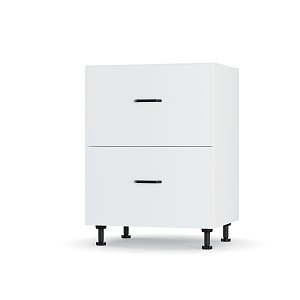 Modest Κάτω Ντουλάπι Συρταριέρα Λευκό 60x48x82 εκ LD1160M02