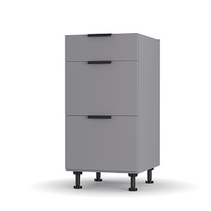 Craft Κάτω Ντουλάπι Συρταριέρα Γραφίτης 40x48x82cm LD1240C01