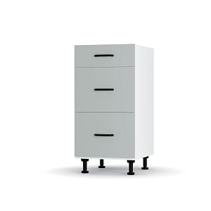 Modest Κάτω Ντουλάπι Συρταριέρα Γκρι  40x48x82 εκ LD1240M05